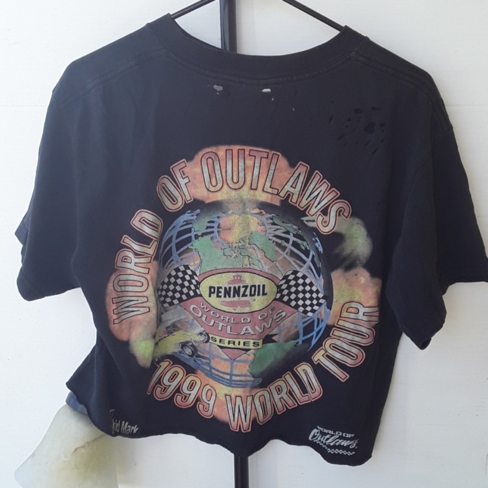 Distressed graphic t-shirt